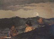 Winslow Homer Kissing the Moon (mk44) oil painting on canvas